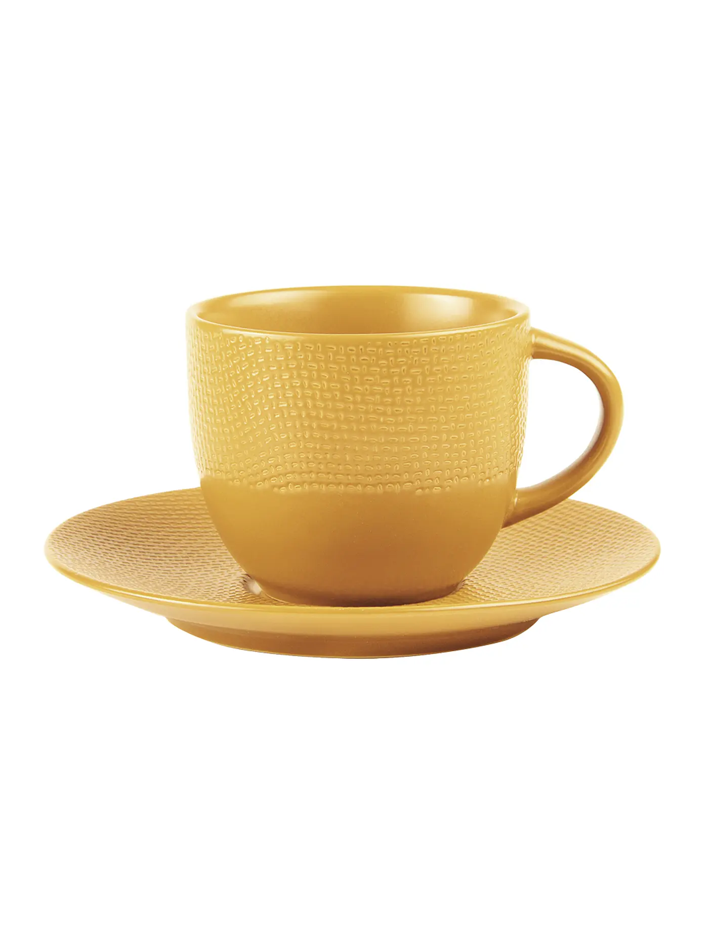 TABLE PASSION | Kaffeetasse mit Untertasse 220ml VESUVIO Safran | 